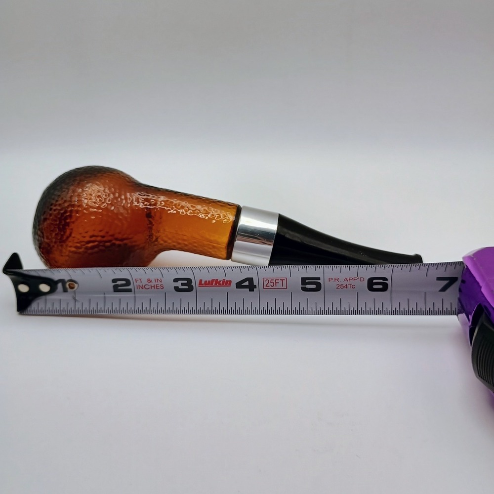 Vintage Avon Oland Pipe After Shave Bottle Amber Glass Decanter 2 oz - Picture 10 of 10